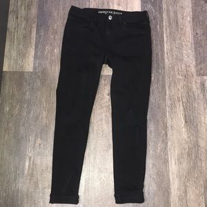 Black American Eagle Super Stretchy Jeans